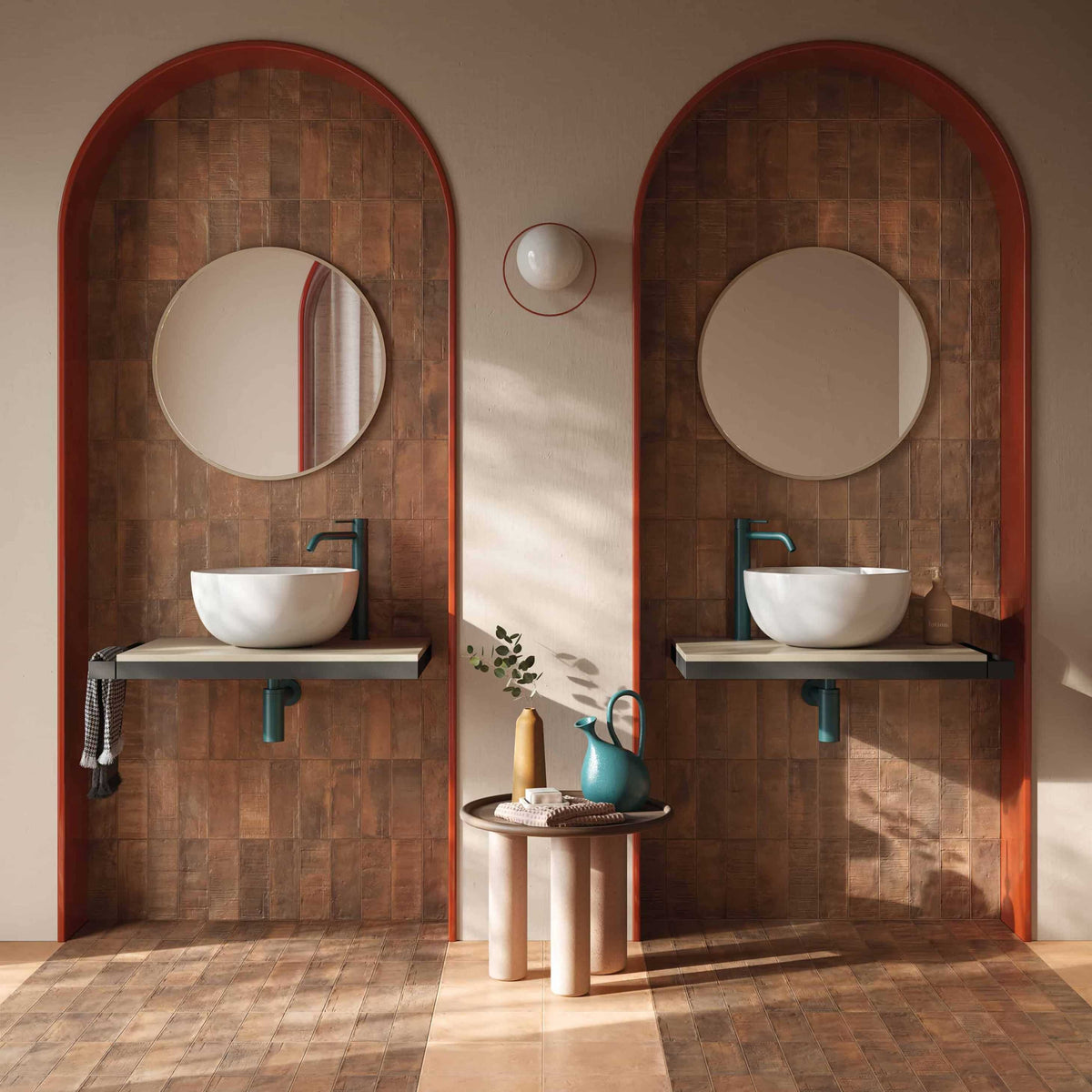 Carreaux de porcelaine Collection Forme, terre cuite, 3 x 8 po, mat