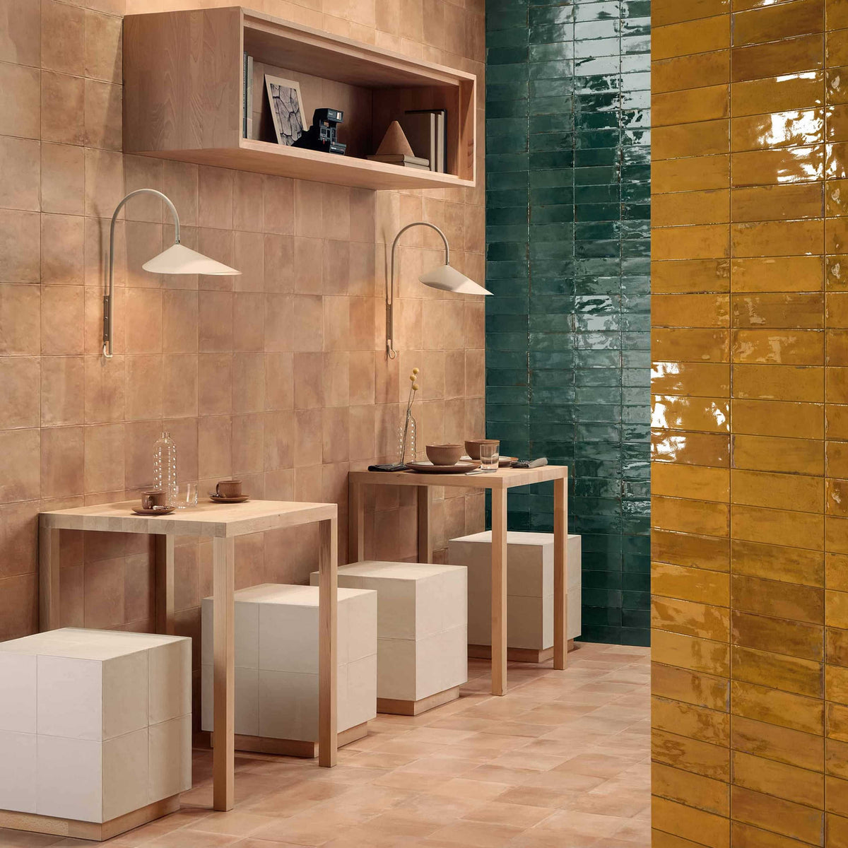 Tuile de Porcelaine Collection Forme, Rosato, 3x8 po Mat
