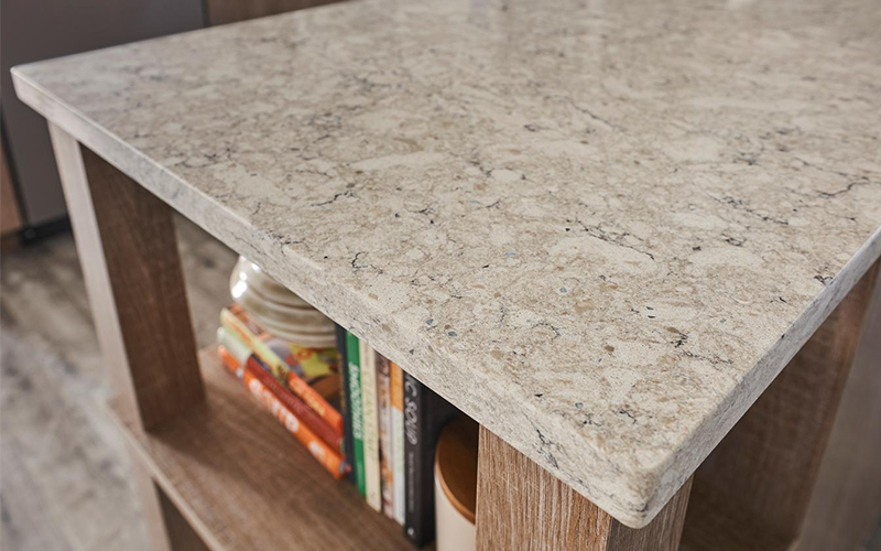 Comptoir en quartz 2 cm - 3 cm LXHA Blanc Aria 63 x 126 po