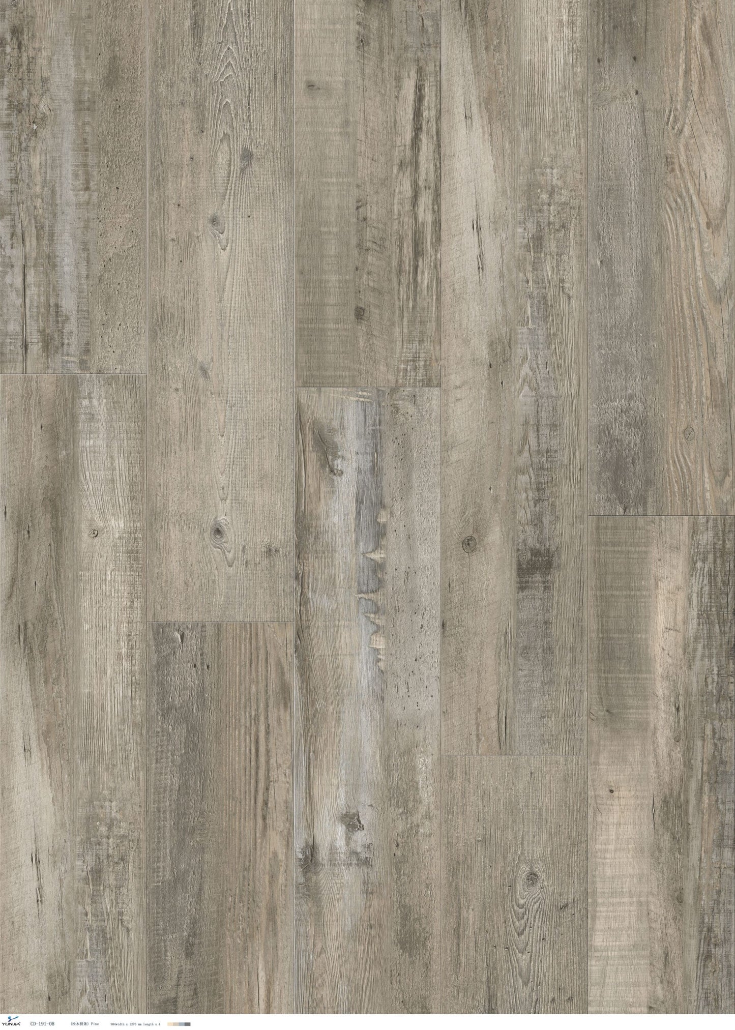 Collection Luxury Vinyl Coastline 4,8 mm, disponible en 1 taille, 10 couleurs et 1 finition.