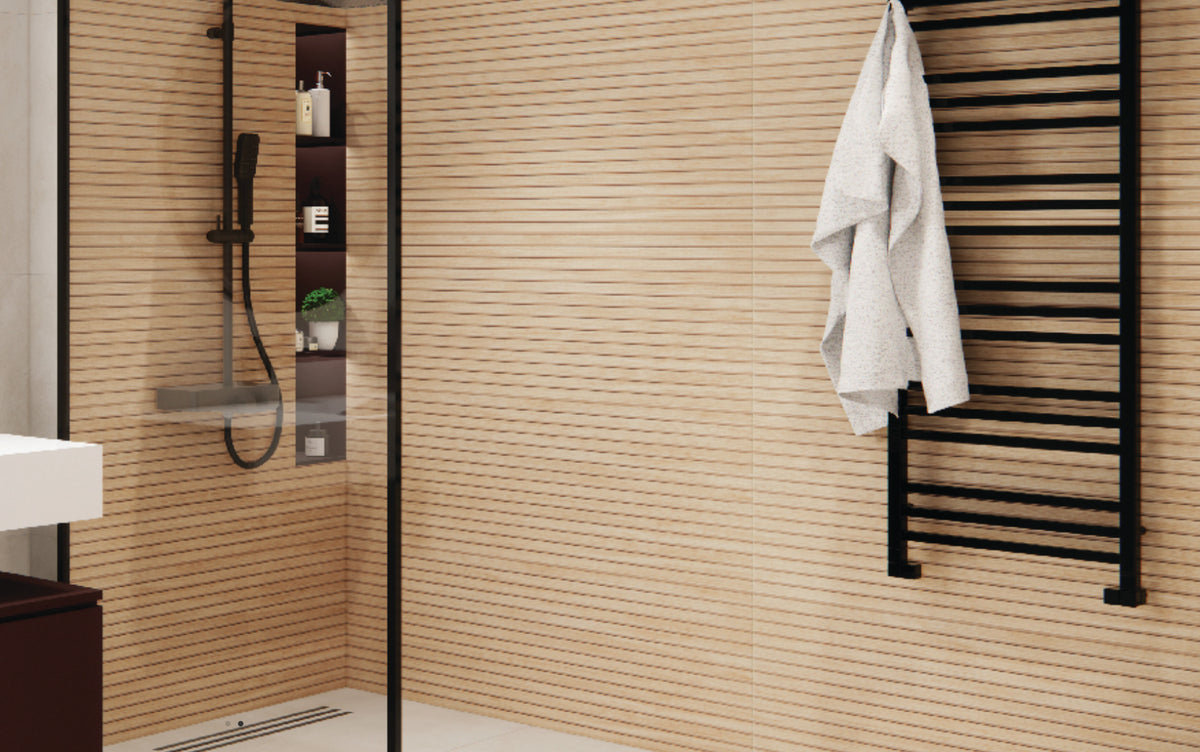 Porcelain Ceramic Tile - PRIS. RLV. SLATS Collection available in 1 size, 3colors and 1 finish.