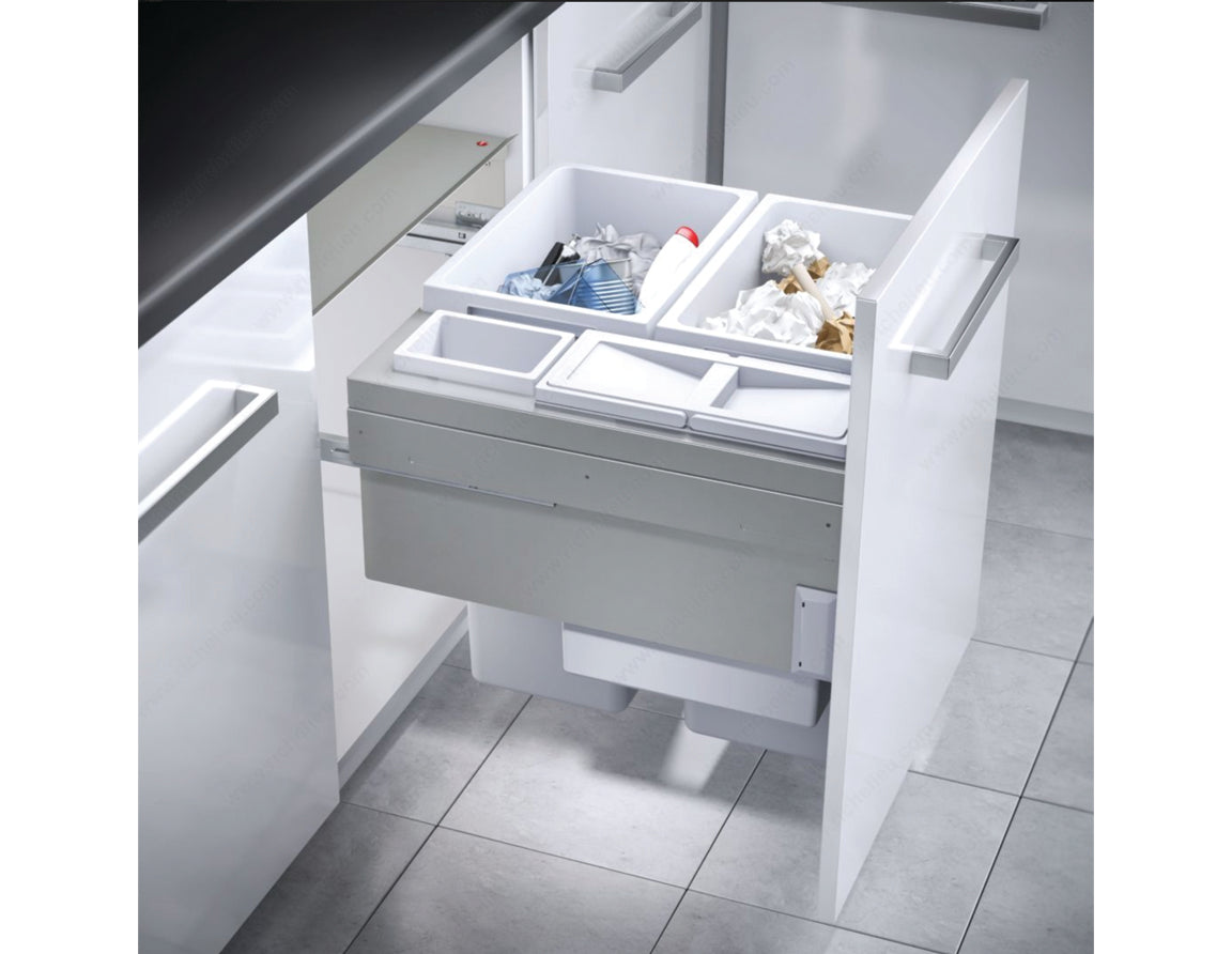 Centre de recyclage SE Cargo 4 Bacs - Synchronized Blanc