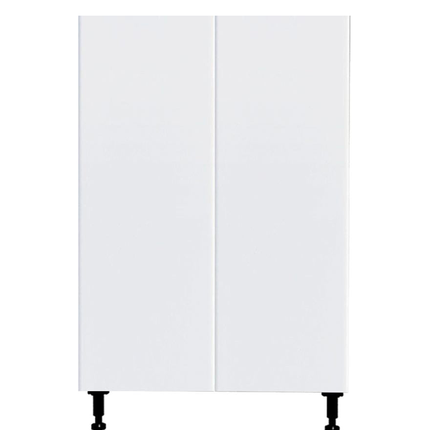 Meuble de cuisine blanc brillant à 2 portes, 24 L x 34 3/4 H x 24 po