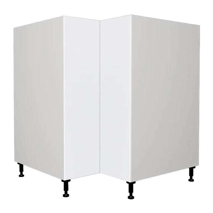 Meuble de cuisine blanc brillant, unité d'angle de base 36 L x 34 3/4 H x 24 P