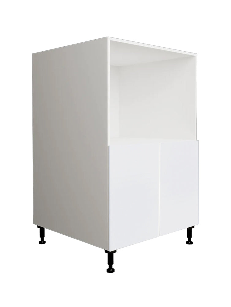 Armoire de cuisine blanc brillant pour micro-ondes 24 L x 34-3/4 H x 24 po