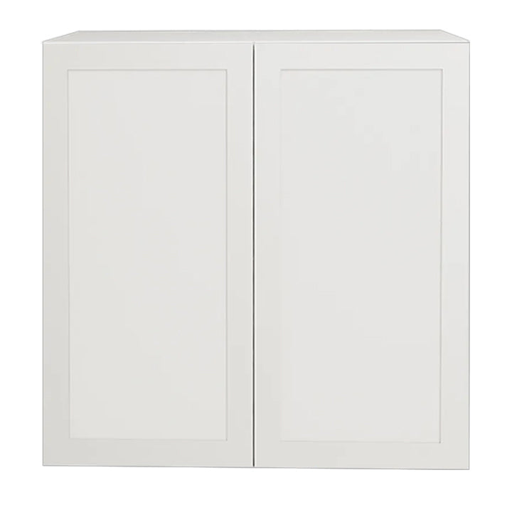 Shaker White Upper Kitchen Cabinet 2 Doors 33 L x 30 H x 12 1/2 in ...