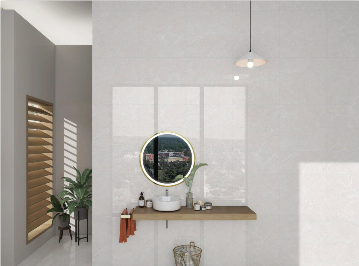 Porcelain Tile ARCADIA BIANCO Collection 3 Sizes 1 Color 2 Finishs