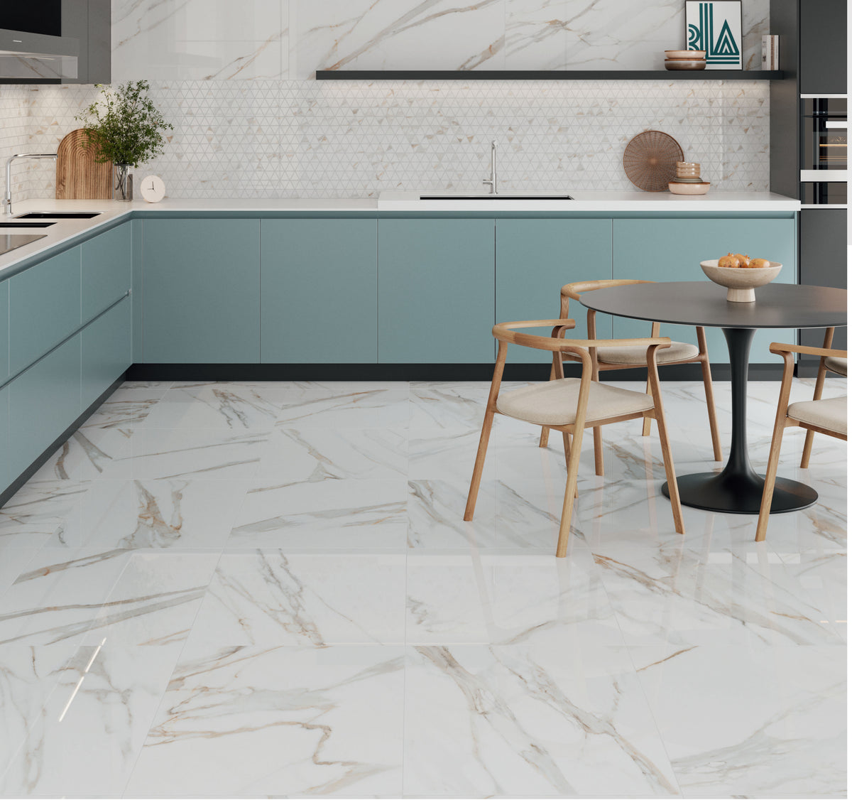 Tuile de céramique en porcelaine - Collection PRIS. ROYAL disponible en 1 taille, 1 couleur et 2 finitions.