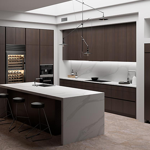 Countertop Quartz 2cm - 3cm LXHA Calacatta Sol 63x130 in