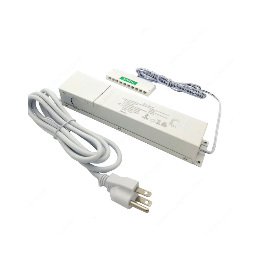 Dimmable Power Supply HW 24 V Hardwire 24W WHT Richelieu