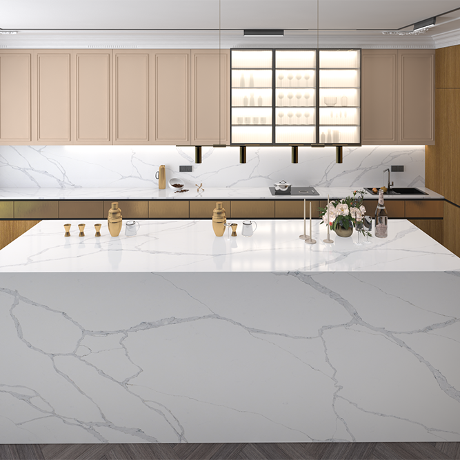 Comptoir en quartz 2 cm - 3 cm KASS 8825