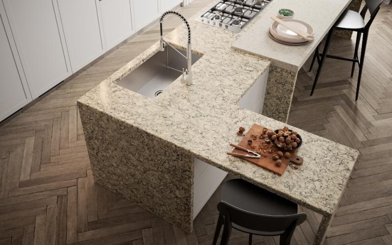Comptoir en quartz 2 cm - 3 cm LXHA Intermezzo 63 x 126 po