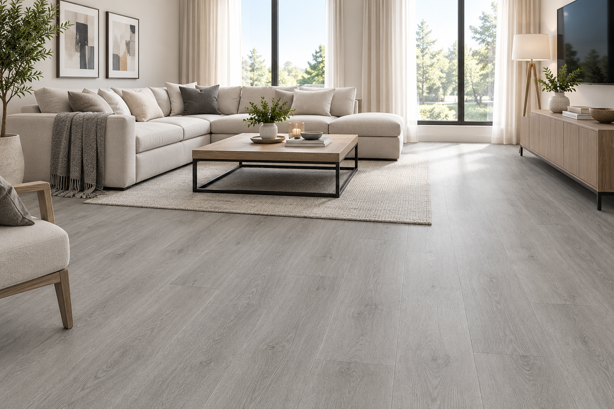 Plancher de vinyle SPC click 7 mm, 7x60 Collection, disponible en 1 taille, 6 couleurs et 1 finition.