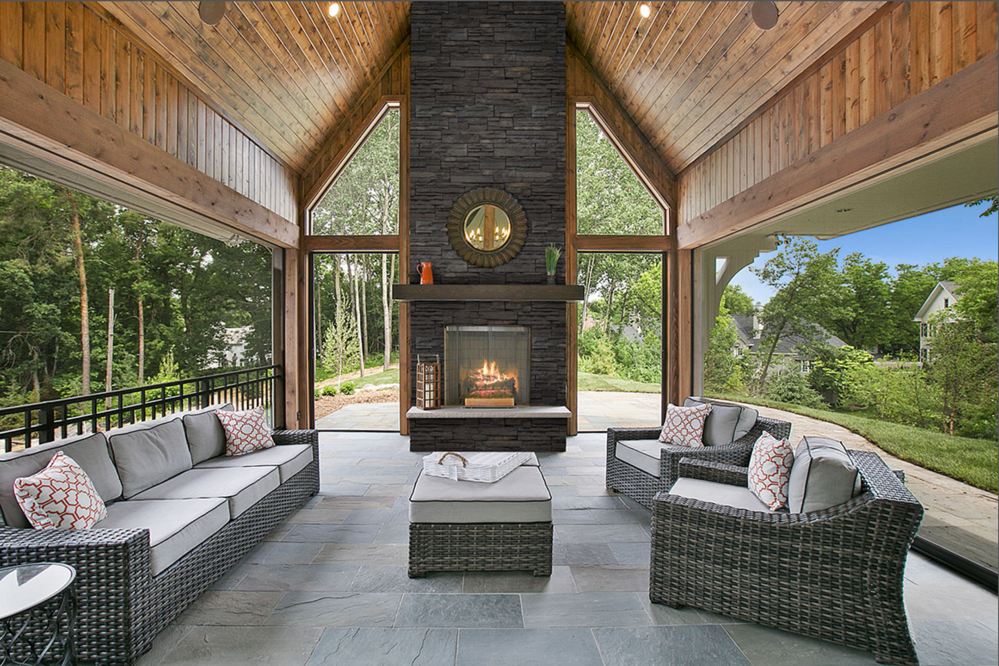 Terrado Collection Denali Anthracite Stacked Stone Flats