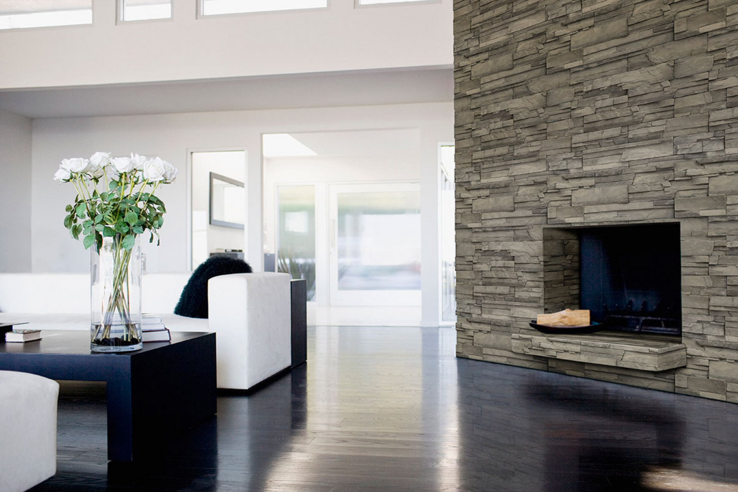 La pierre empilée Terrado Collection Copen Ash (panneaux plats)
