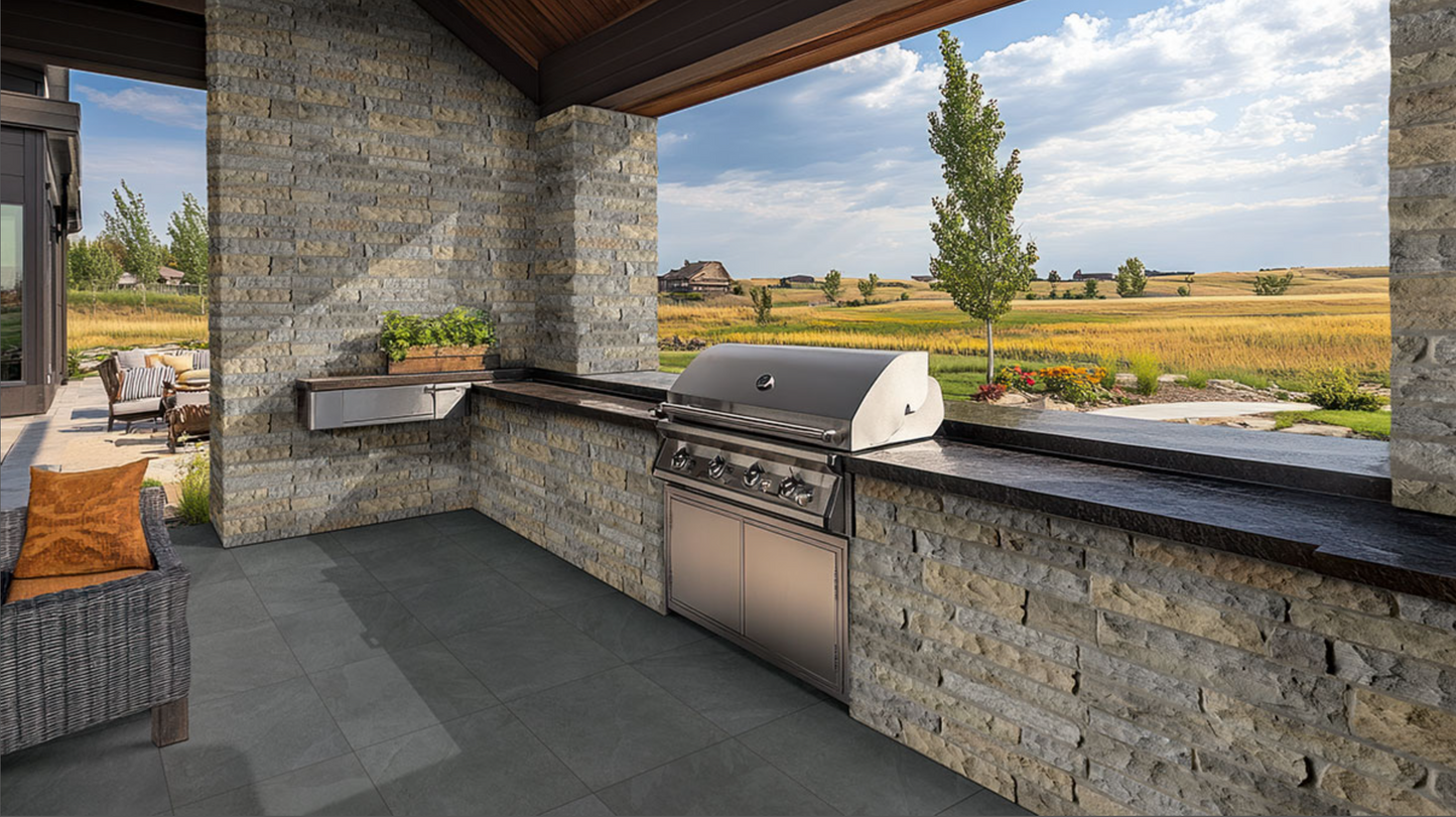 Rockmount Stone Veneers Collection Durham Fall Ledgestone (modules plats)