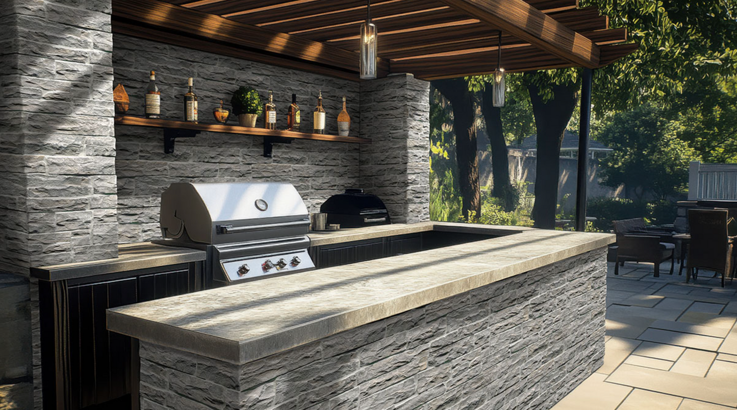 Rockmount Stone Veneers Collection Sable Hills Ledgestone (modules plats)