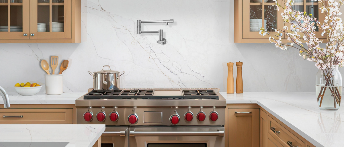 comptoir en quartz 2 cm - 3 cm Calacatta Abezzo MSI