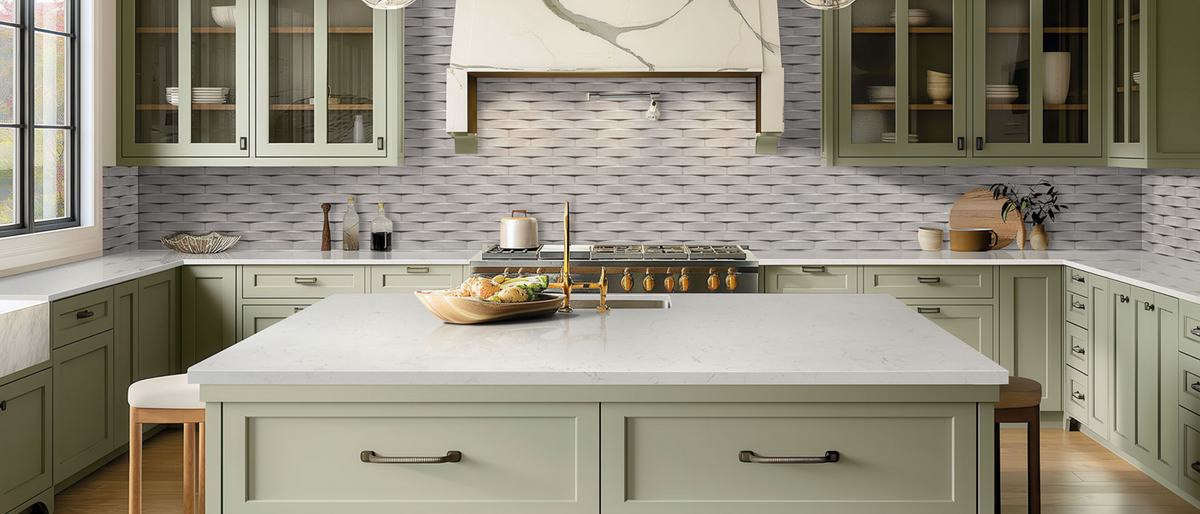 Countertop Quartz 2cm - 3cm Carrara Delphi MSI
