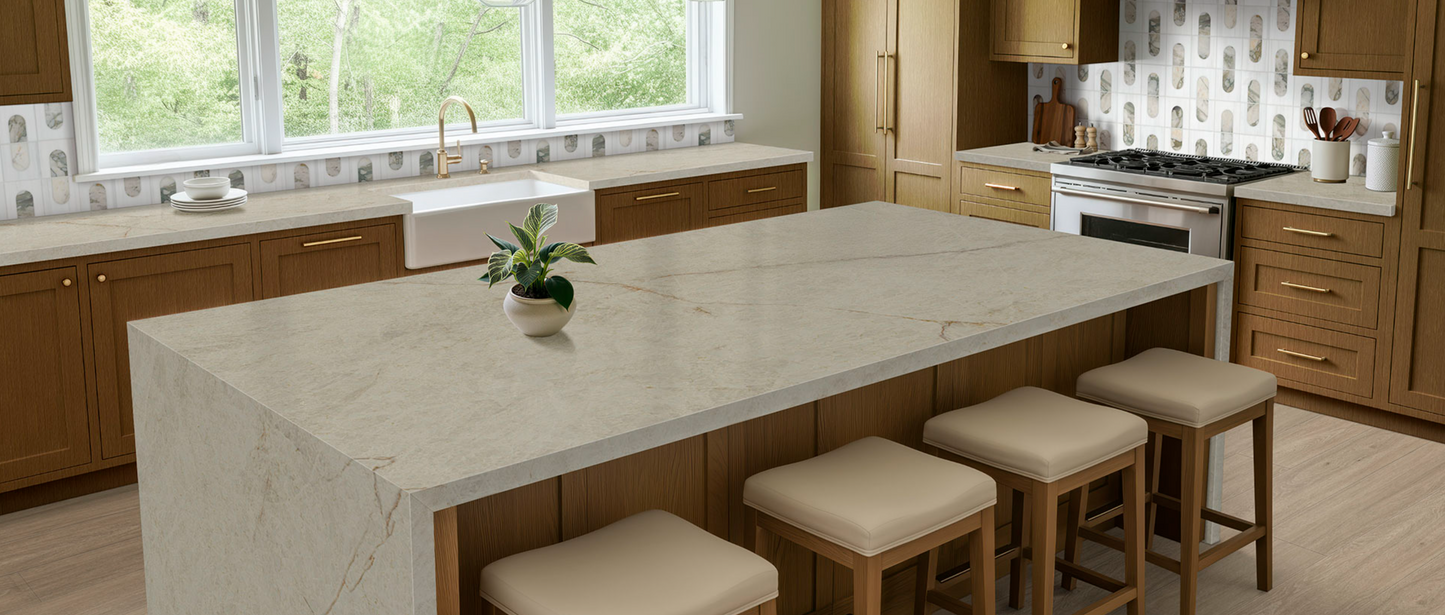 Comptoir en quartz 2 cm - 3 cm SoliTaj Brushed MSI