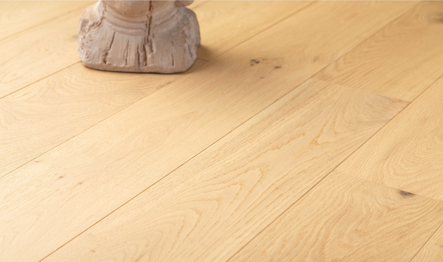 Plancher en bois d'ingénierie Chêne Blanc Européen Sunshine Collection Clear Water - Caractère