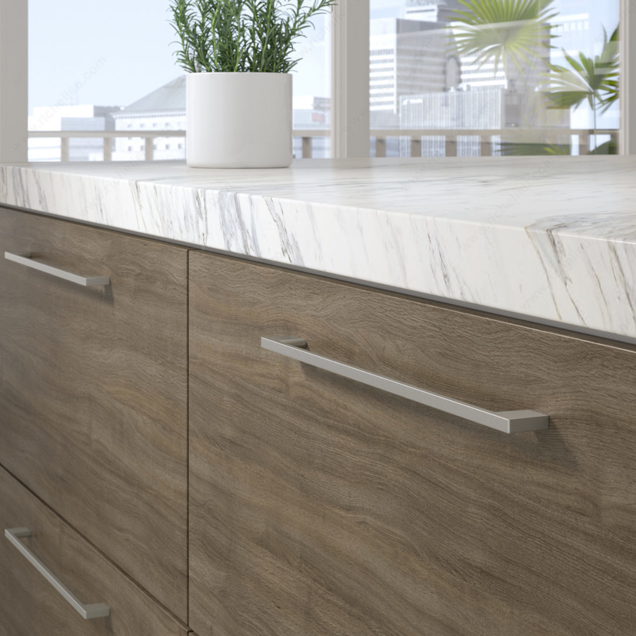 Poignée Met 320 mm (8/32) Nickel brossé Richelieu