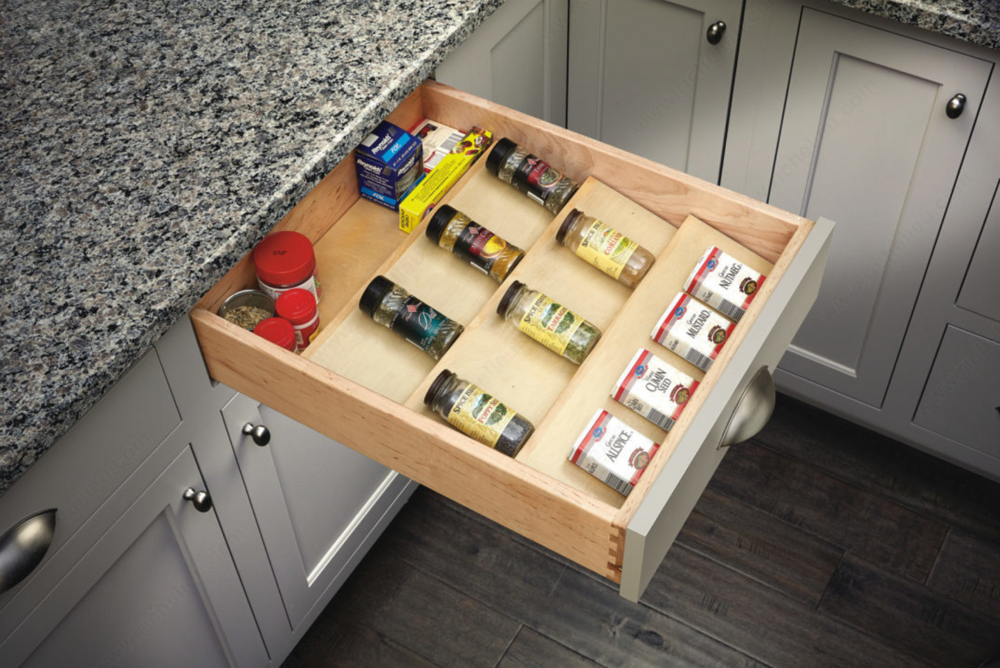Rev-A-Shelf wood Insert for Spices for Large Drawer