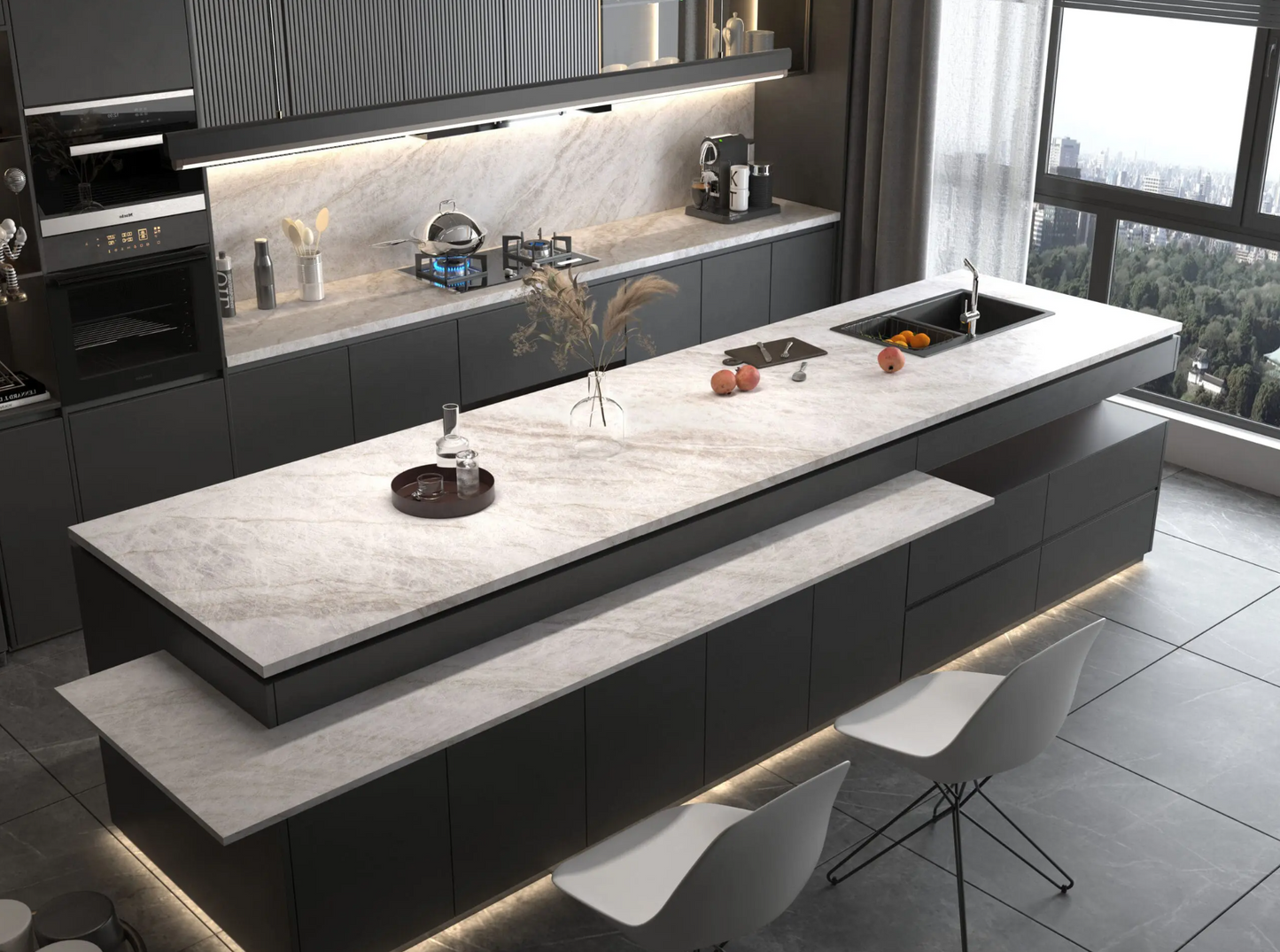 comptoir en quartz Prime Stone 2cm - 3cm Genesis Taj Mahal 63,5 x 127 po