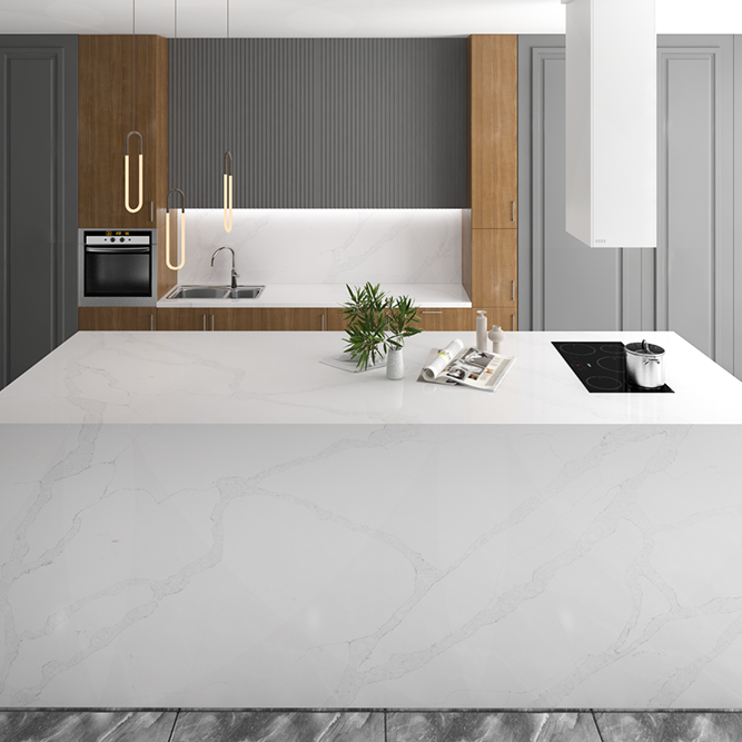 Comptoir en quartz 2 cm - 3 cm KASS 8802