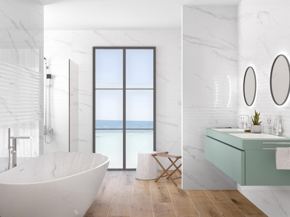 Tuile de céramique porcelaine - Collection CR. CELLINI disponible en 2 tailles, 1 couleur et 2 finitions.