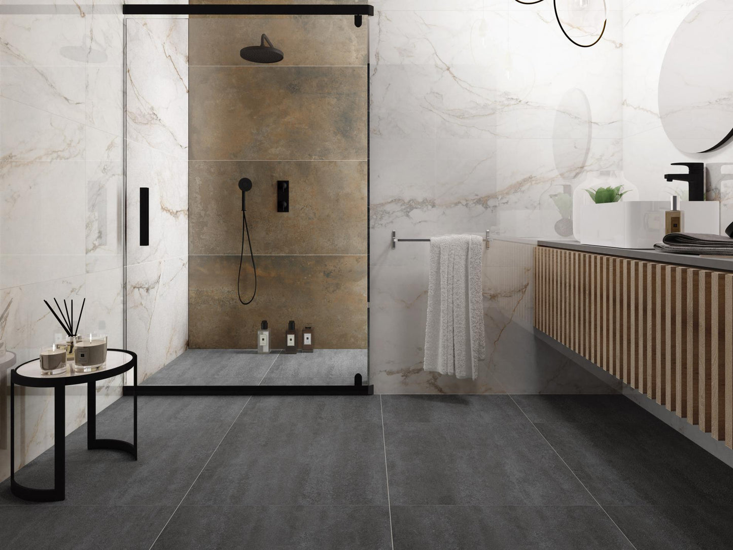 Porcelain Ceramic Tile - CR. PISA Collection available in 5 sizes, 1 colors and 2 finishs.