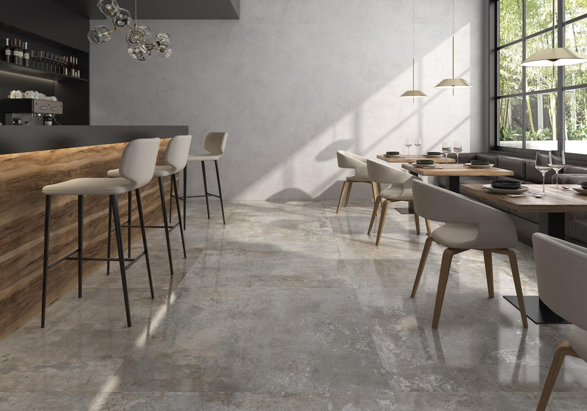 Tuile de céramique porcelaine - Collection RUSTY METAL disponible en 1 taille, 4 couleurs et 1 finition.