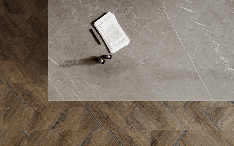 Dalle en porcelaine Teracanto - Pietra Gray 12mm 126x63