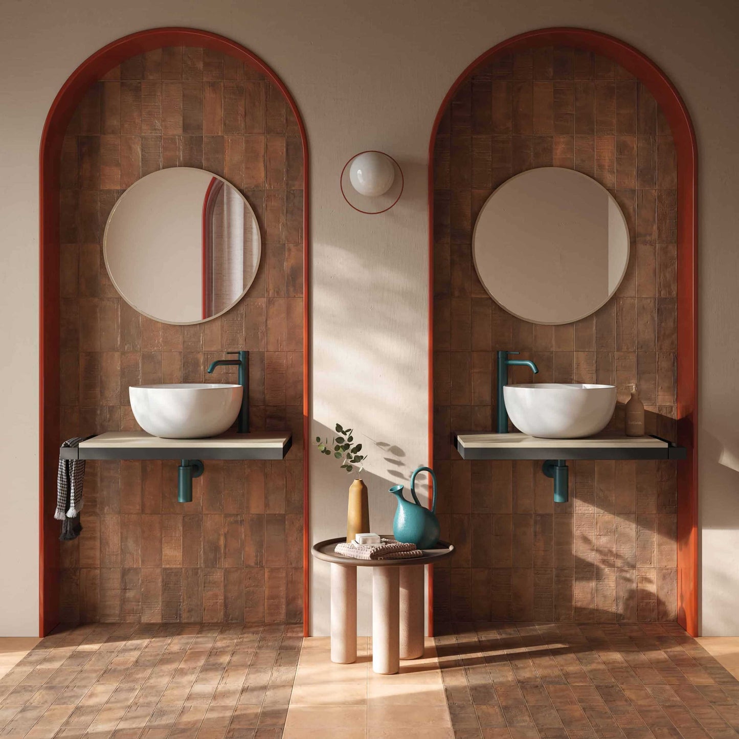 Porcelain Tile Collection Forme, Terracotta, 3x8 in Matte