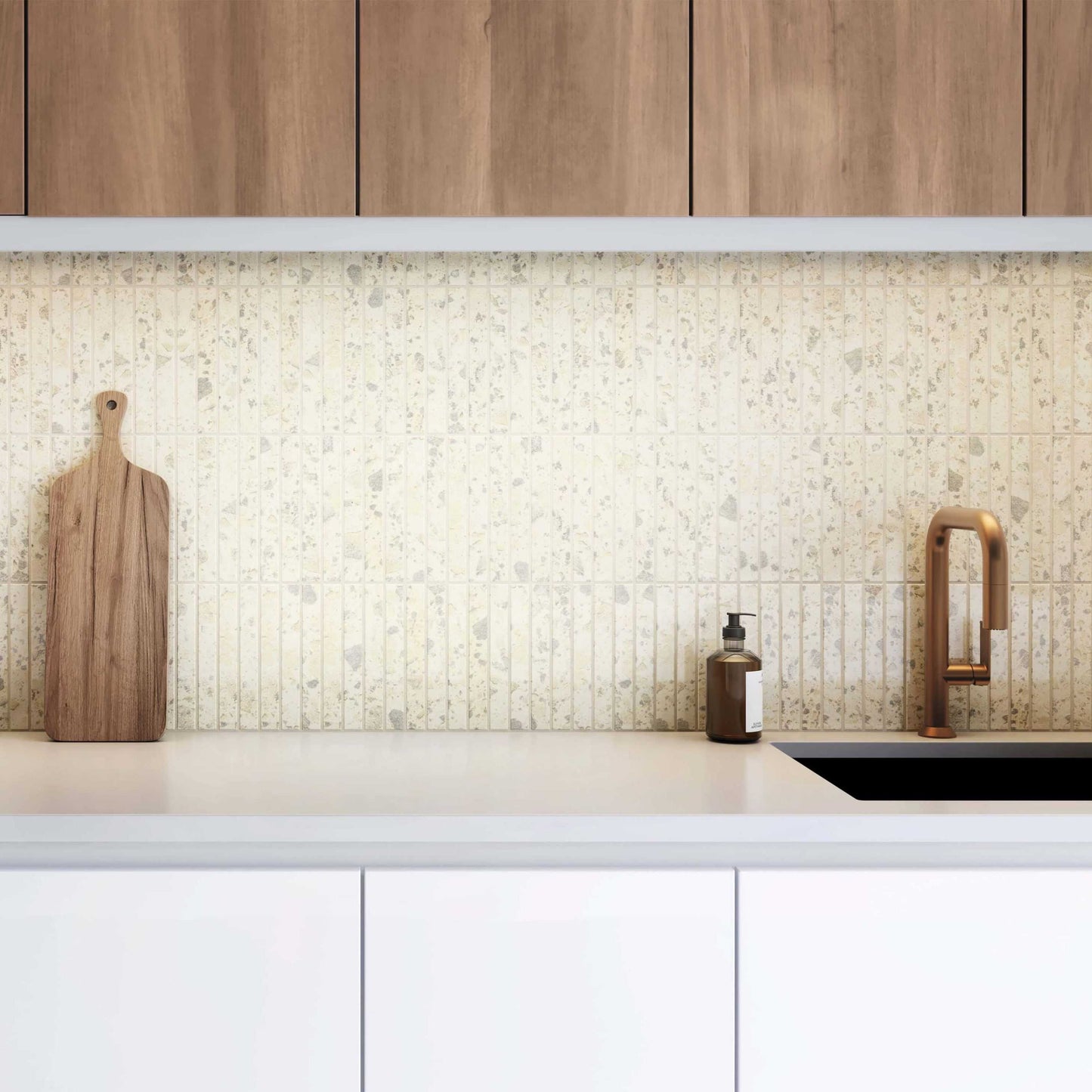 Carreau de porcelaine Pieza Collectcion 1x8 po poli