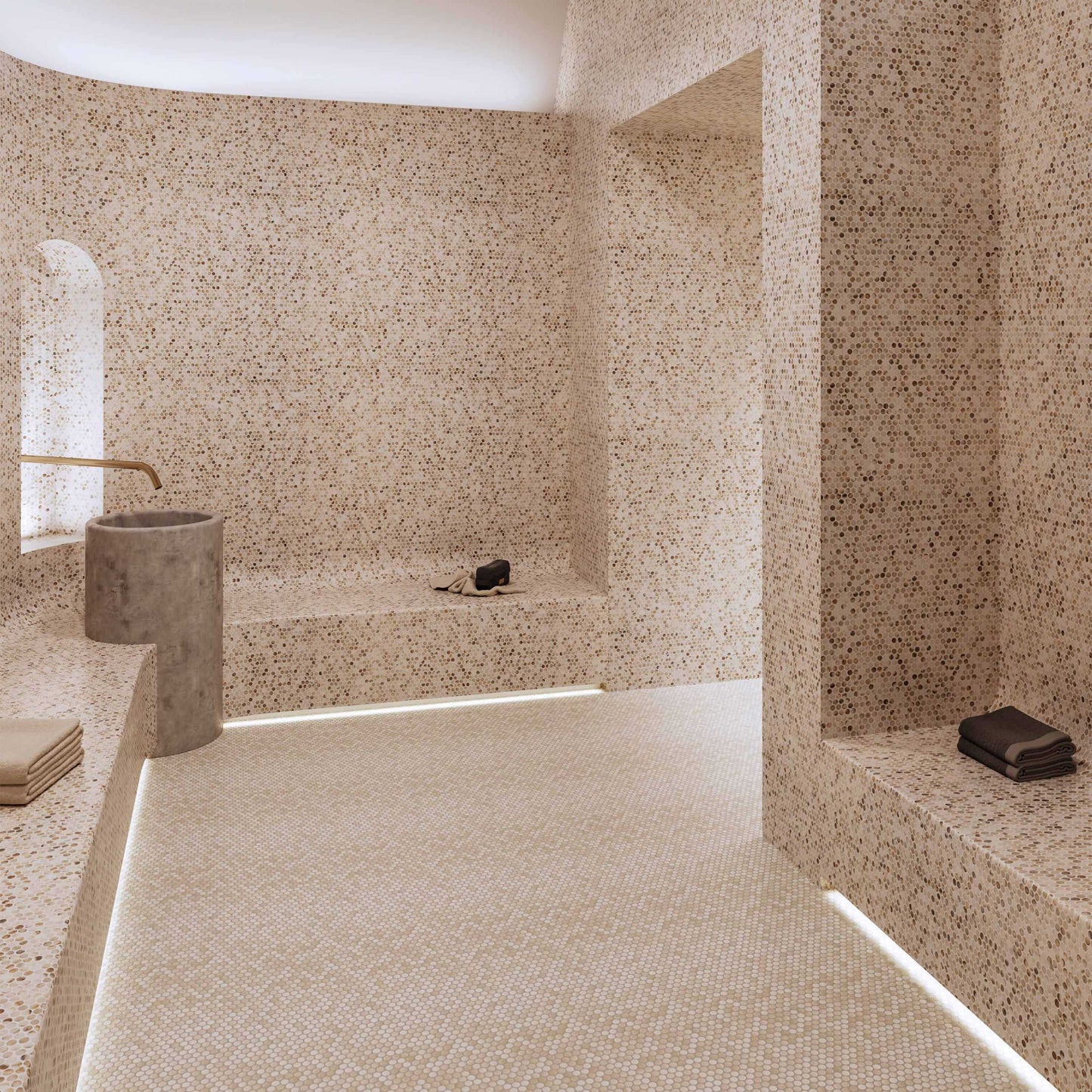 Collection de carreaux de porcelaine Perlas : 1 format, 3 couleurs, 1 finition