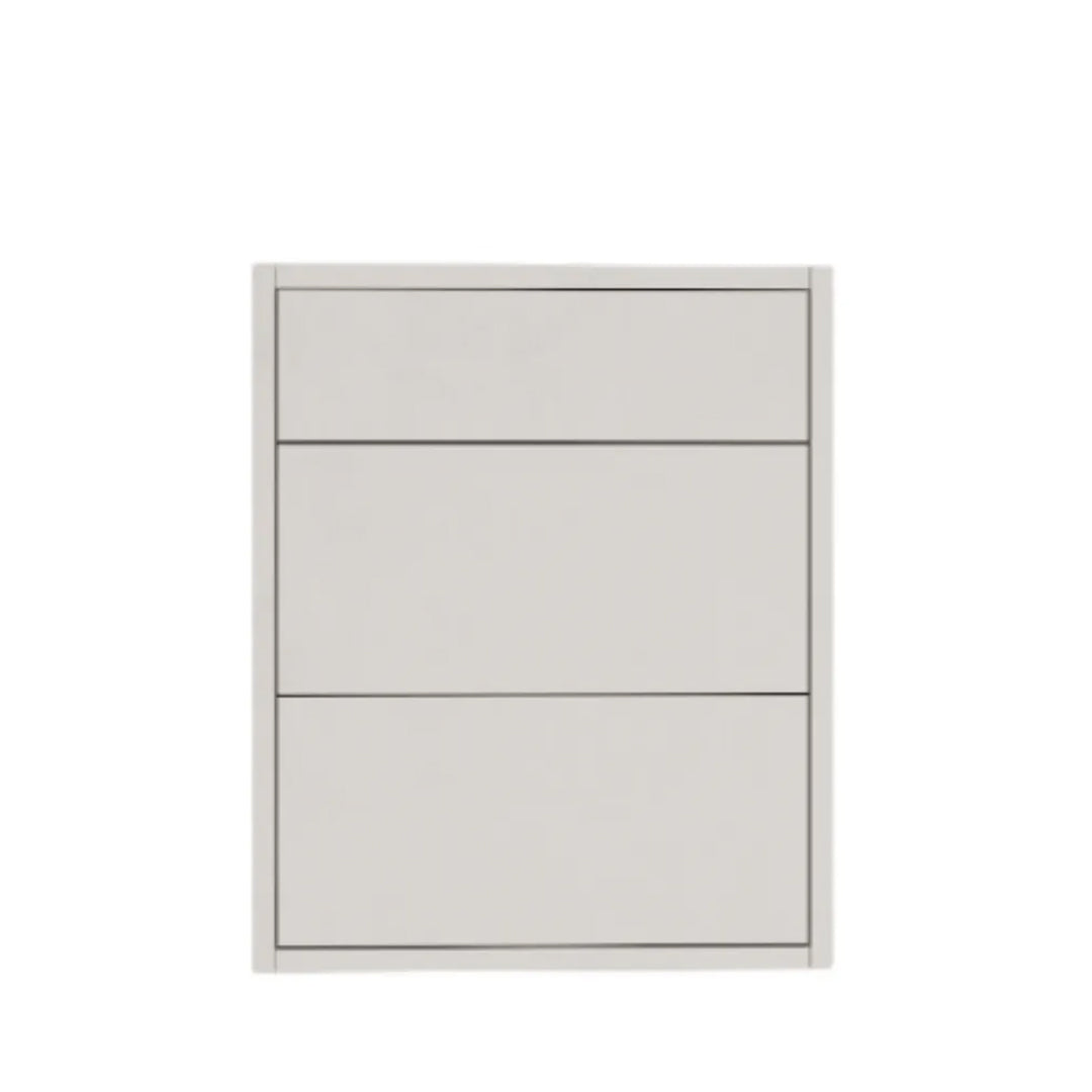 Meuble-lavabo blanc brillant de 20 po suspendu à 2 tiroirs avec comptoir