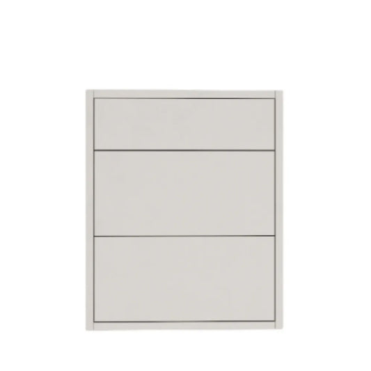 Meuble-lavabo blanc brillant de 20 po suspendu à 2 tiroirs avec comptoir