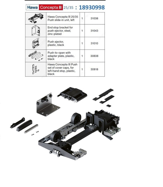 Ensemble coulissant Concepta III 25/35