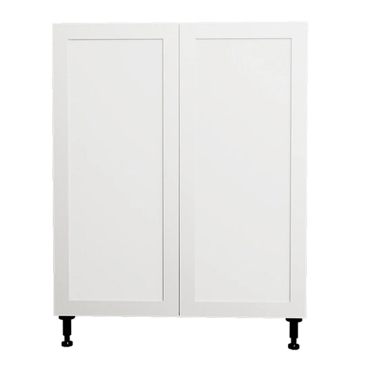 Armoire de cuisine blanche Shaker à 2 portes, 76 cm de long x 87 cm de haut x 61 cm de large