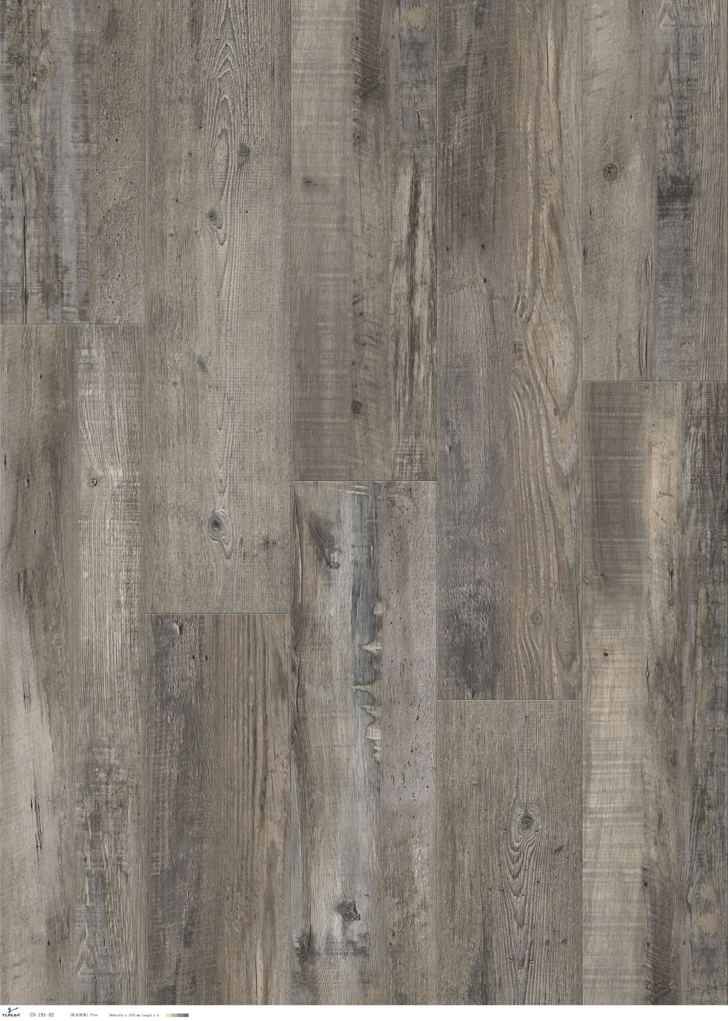 Collection Luxury Vinyl Coastline 4,8 mm, disponible en 1 taille, 10 couleurs et 1 finition.