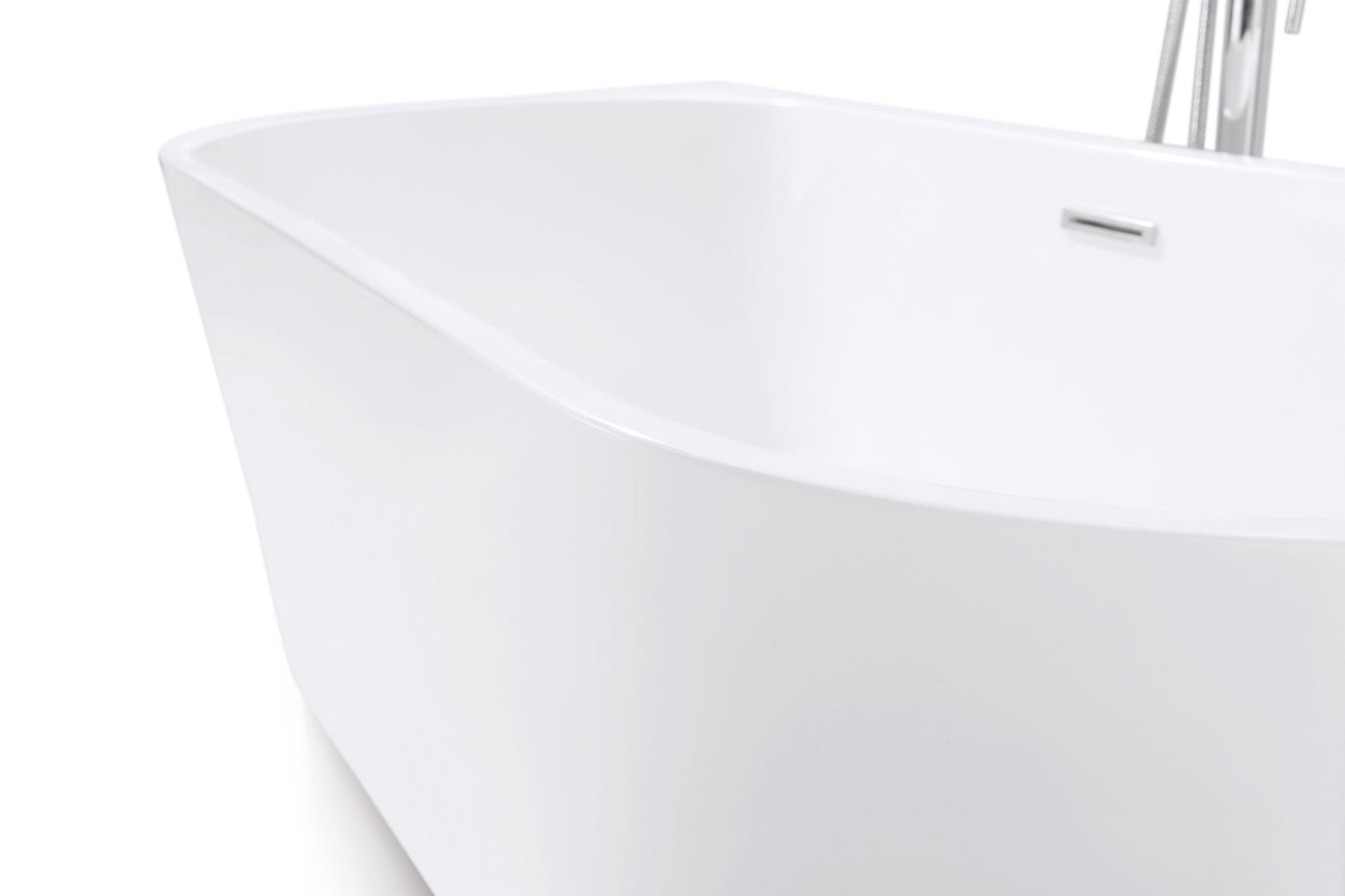 Freestanding Bathtub, White Size: 59×27½×22-4/5 in (1500×700×580mm)