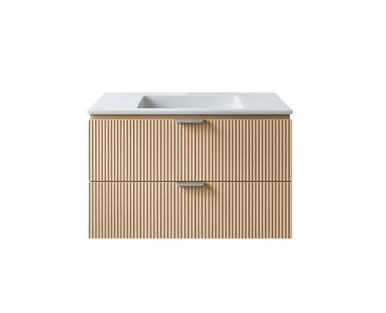 Vanity Suspended 24 in 2 Drawers Undermounted slider with countertop 2 Colors