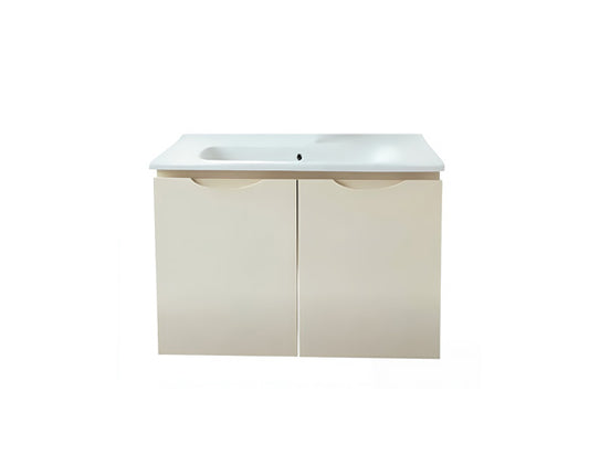 Vanity Suspended 24 in Taupe 2Doors with countertop