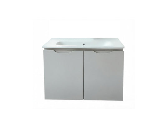 Vanity Suspended 24 in Gray 2Doors with countertop