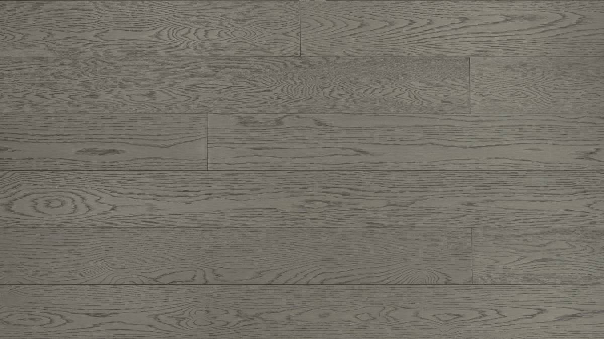 Engineered Hardwood Flooring American Oak 6 in Collection Smoke Grey