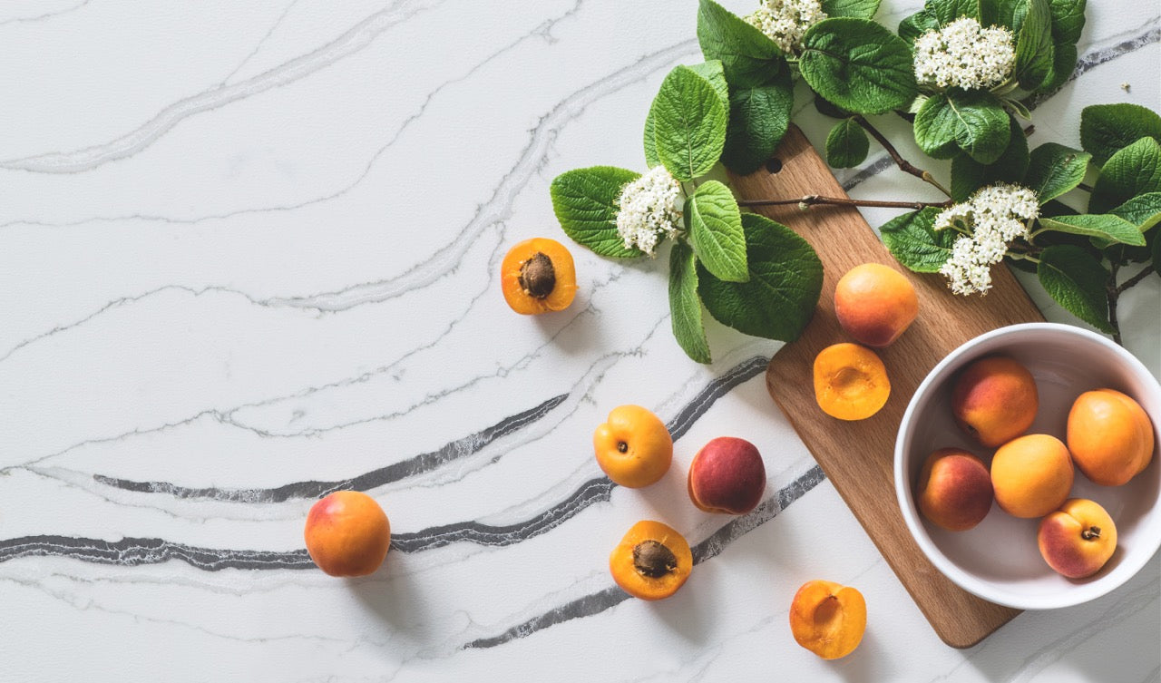 Countertop Quartz Prime Stone 2cm - 3cm Mondria Kumair 63.5x127 in