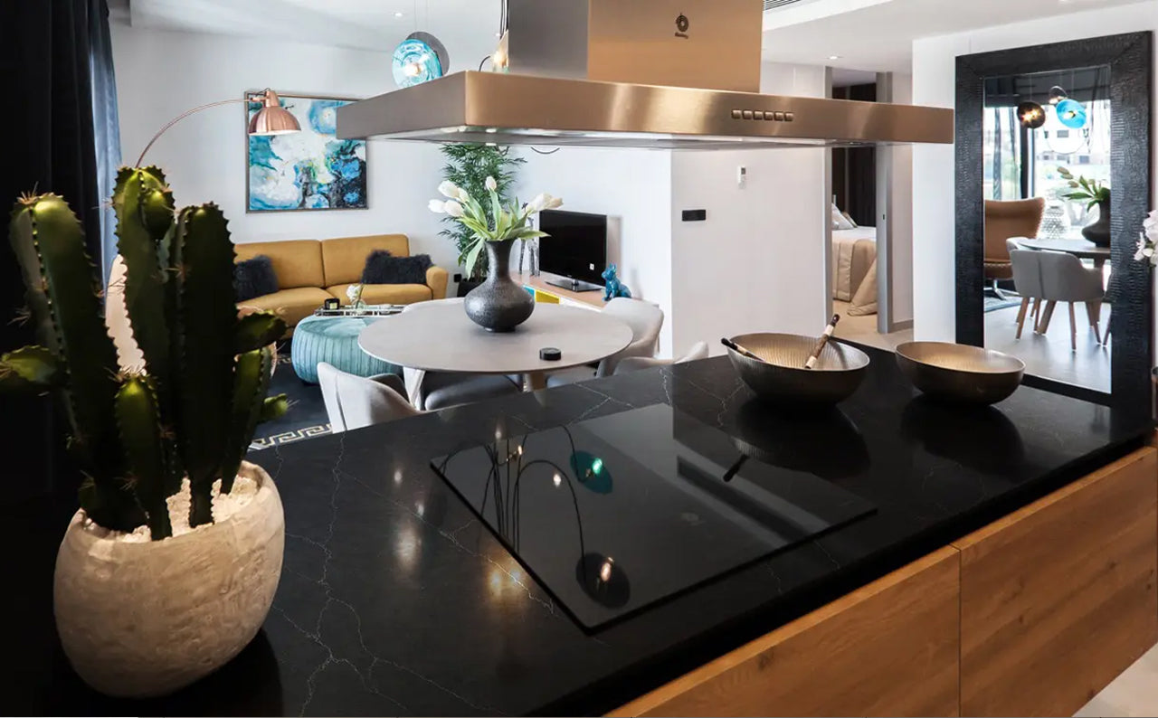 Countertop Quartz Prime Stone 2cm - 3cm Castillo Grey 63.5x127 in