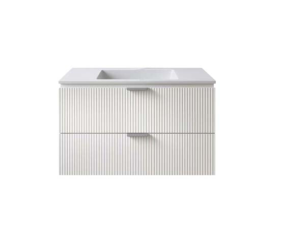 Vanity Suspended 30 in 2 Drawers Undermounted slider with countertop 2 Colors
