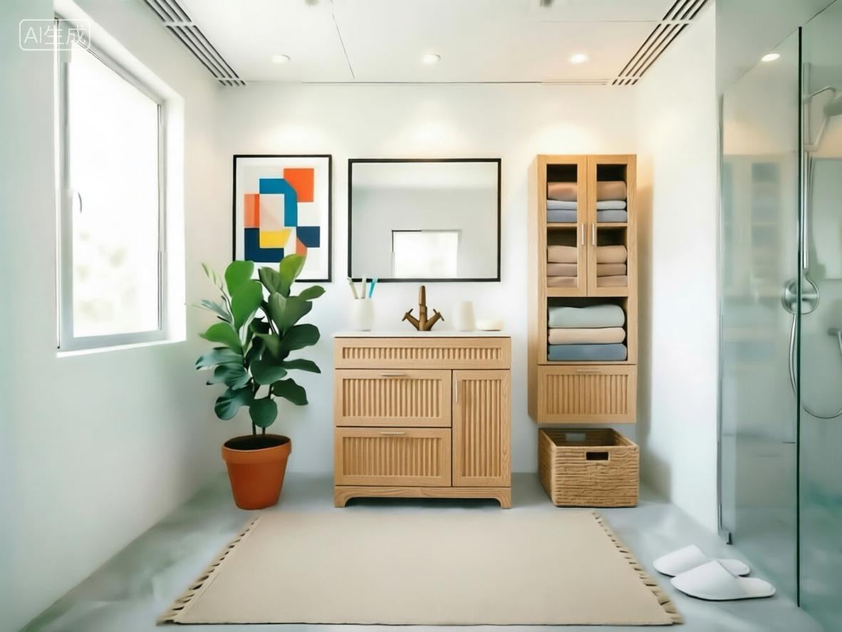 Vanity 36 in 2 Drawers 1 Door With Countertop 2 Colors